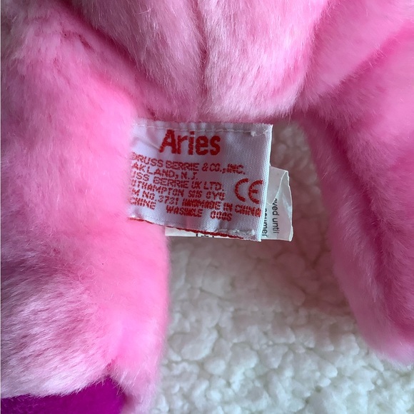 RUSS Berrie Plush Pink Aries Zodiac Bear Star Scopes Stuffed Animal Toy w Tags - Picture 10 of 12